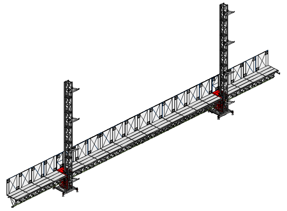 Rail-Guided Climbing Platform1