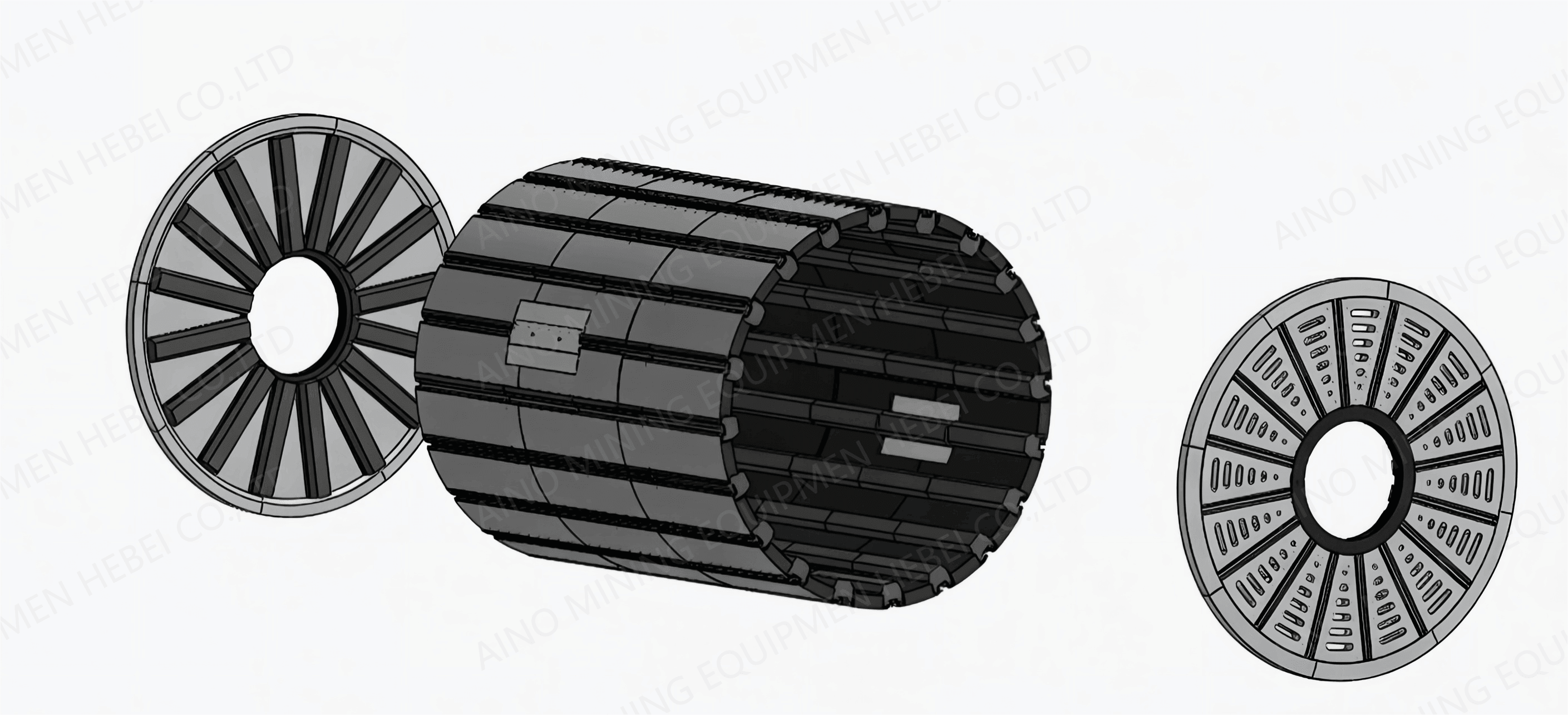 Wear-resistant rubber for ball mills