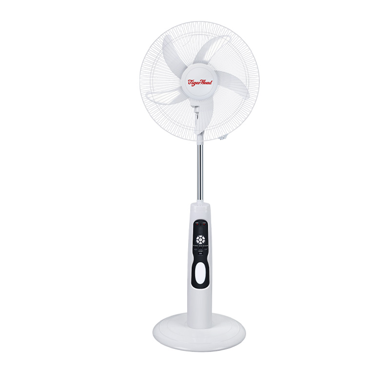 Solar rechargeable standing fan