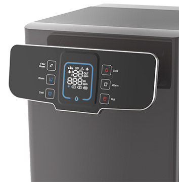 RO water purifier with smart display hot cold
