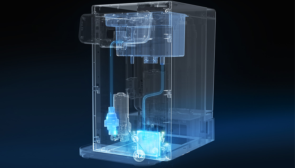 Portable hydrogen RO water purifier