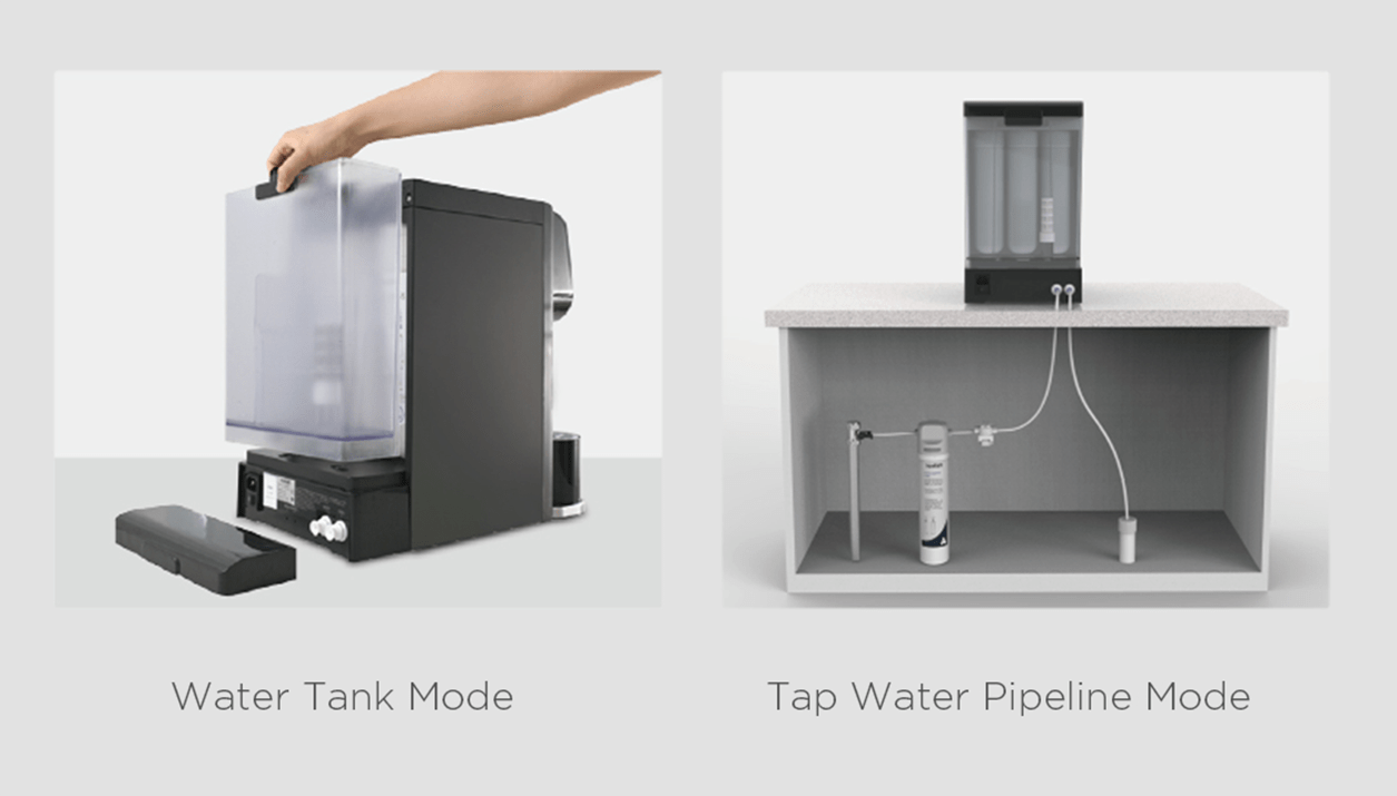 Hot cold water dispenser with tea funtion
