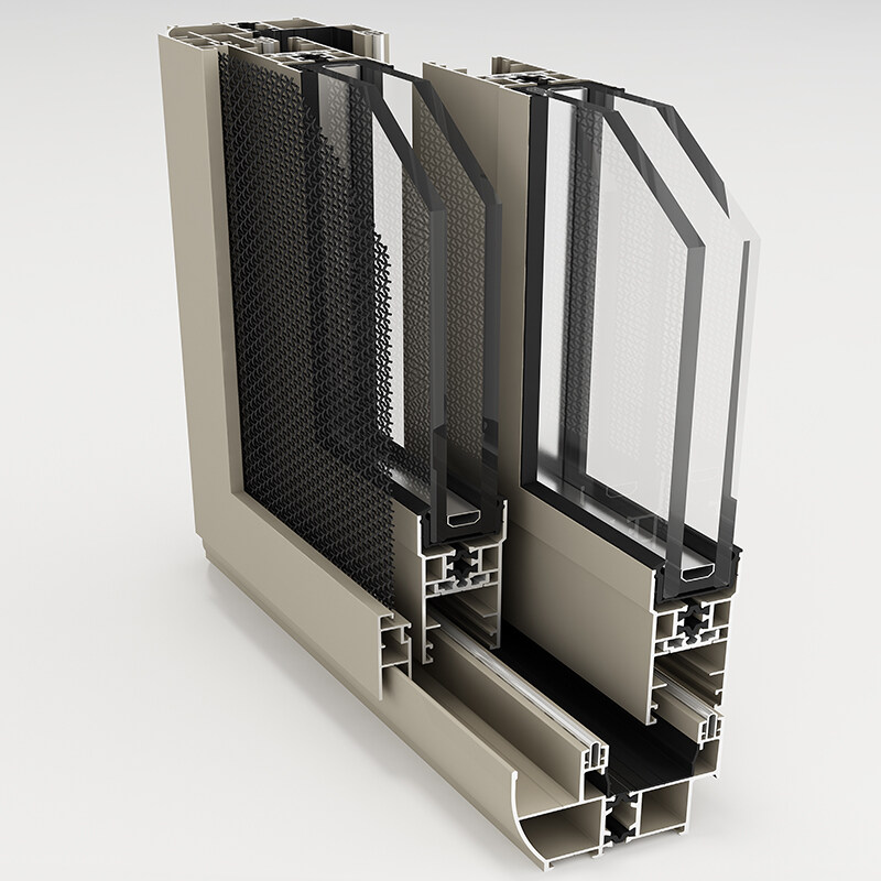 Commercial Price Design Exterior Balcony Aluminum Frame Temper Glass Folding Door | aluminum folding patio doors