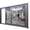 Balcony Aluminum Industrial Frame Temper Glass Slide Door For Hotel/Two-track sliding door | Aluminum Extrusion Sliding Door
