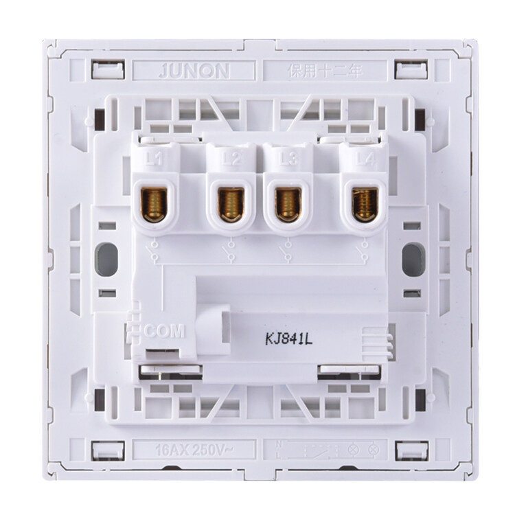 4 gang wall switches | White Color Four Gang Wall Switch