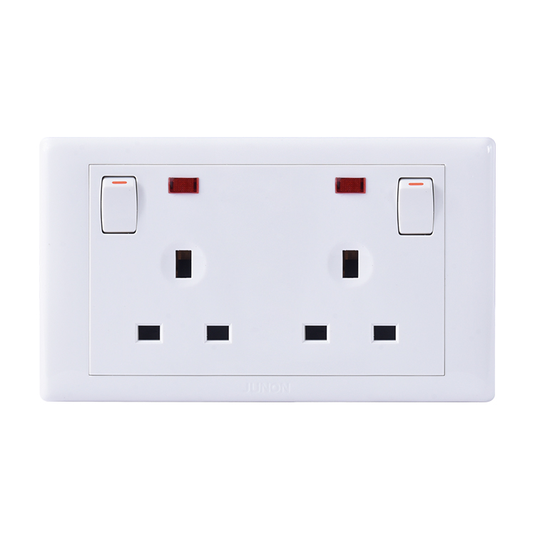 china 3 pin double socket manufacturers factory