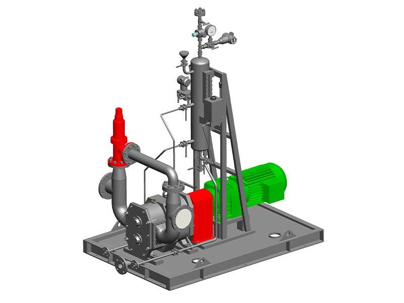 Chemical lobe pump