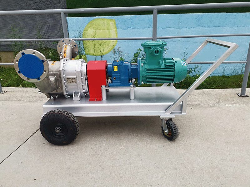 Portable hand cart pump.3