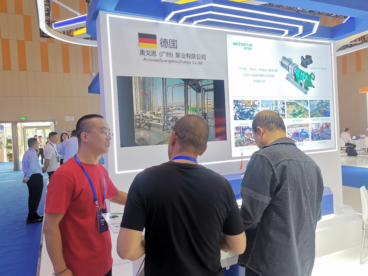 ACCUVON's positive displacement rotor pump technology is favored by East Asian petroleum customers at Xinjiang Karamay Petroleum Equipment Exhibitors