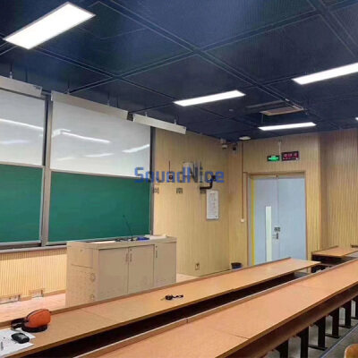 Application Of Grooved Acoustic Panels In School