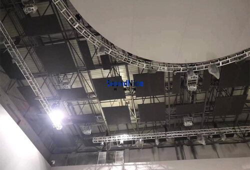 Performing Arts Hall Project Installation Ceiling space absorber