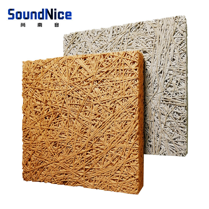 Wood wool acoustic panel