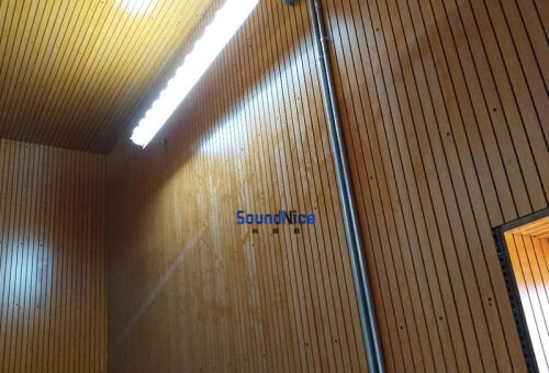 Machine room wall installation Grooved acoustic panel 