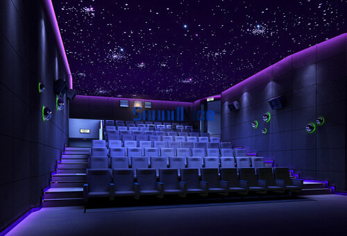 Color matching case of  PET acoustic panels in cinemas