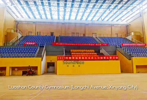 Luoshan County Gymnasium Grooved Acoustic Panel