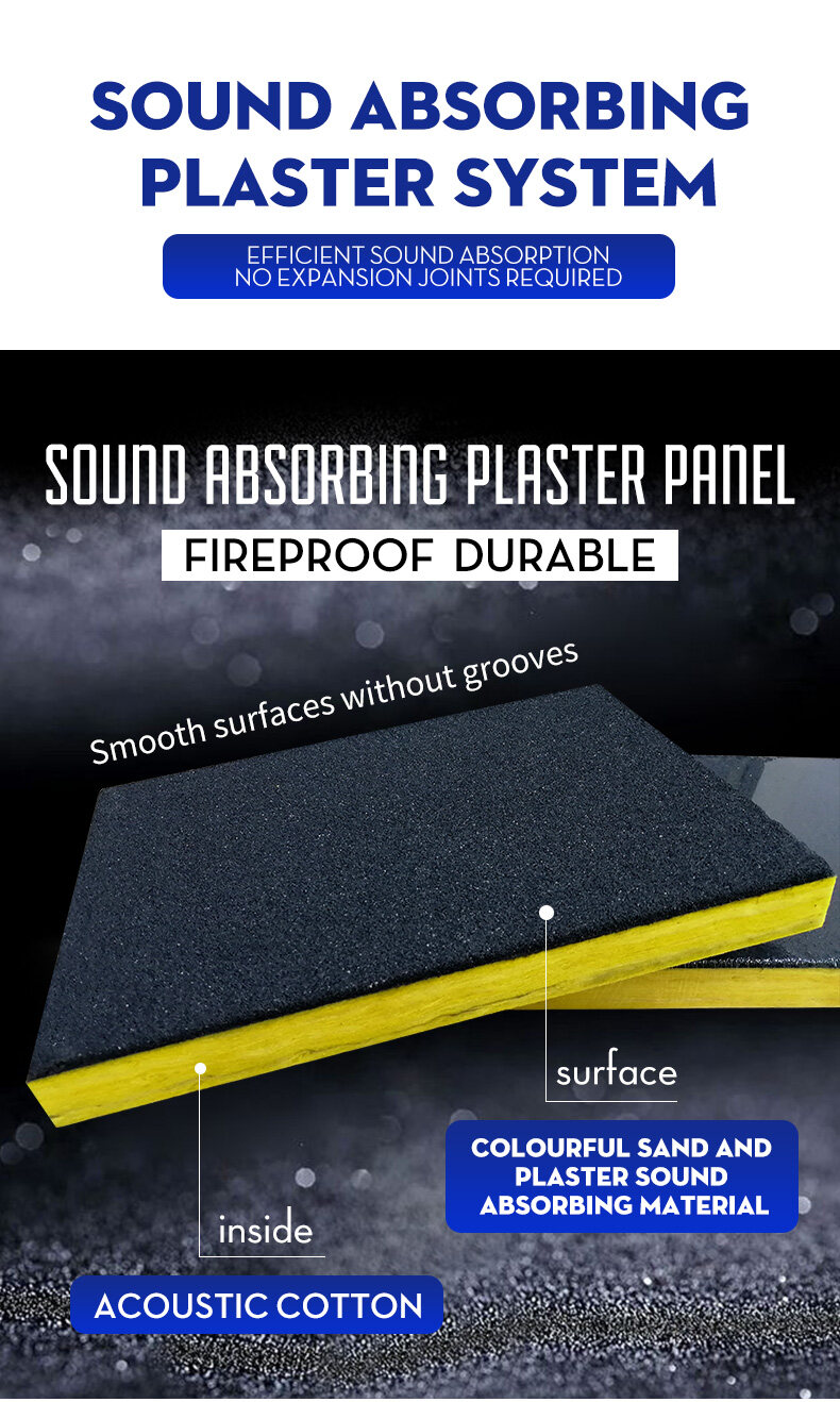 Sound absorbing plaster system