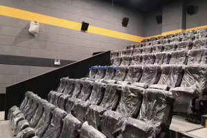 Install acoustic panel s in cinema PET acoustic panel 