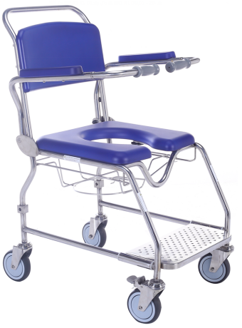 WR6503S Stainless Steel Shower Commode Chair