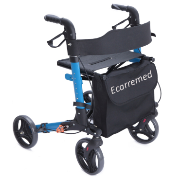 WR3825 Blue  Aluminum Folding Rollator 