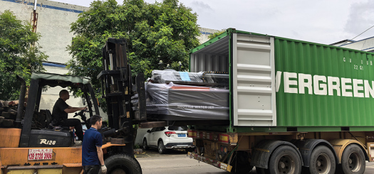 Waterjet Cutter Machine Loading to Overseas Country