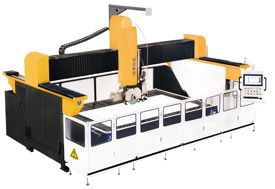 منشار شفرة بخمسة محاور وآلة نفث الماء بخمسة محاور