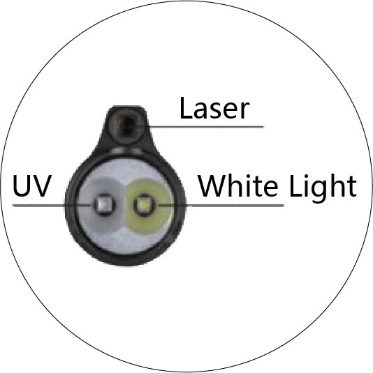 L73-UV-LASER 3*AAA L-torch Flashlight