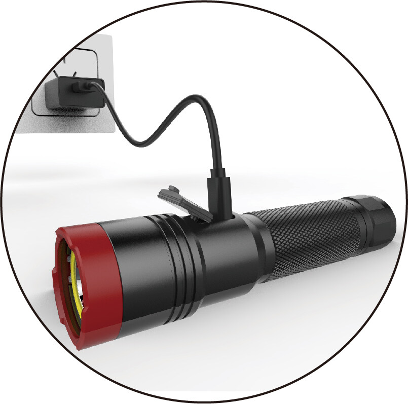 How to install and maintain the strong light flashlight