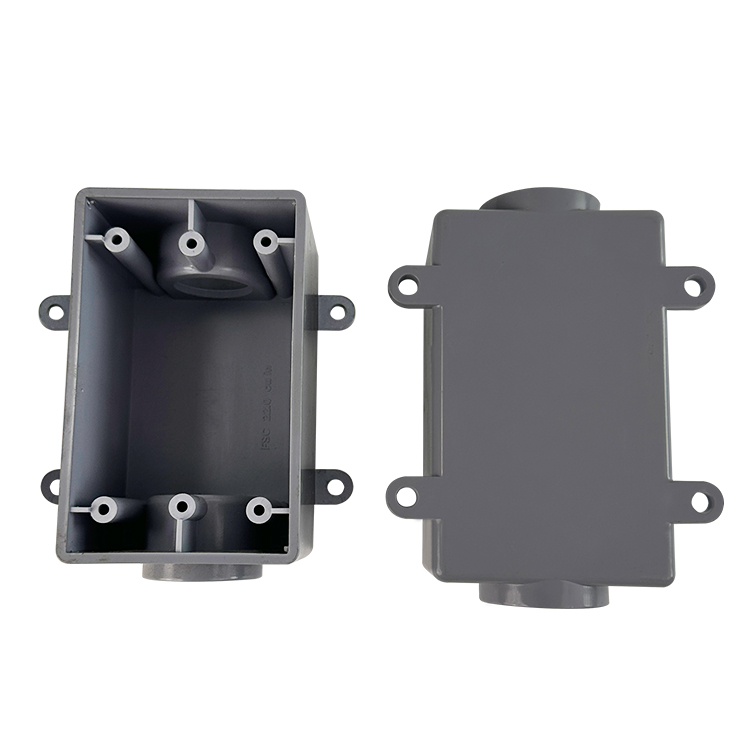 1 GANG OUTLET BOX 2 STRAIGHT WAY