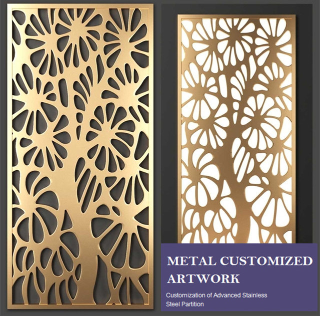 Stainless Steel Laser Cut Metal Partition