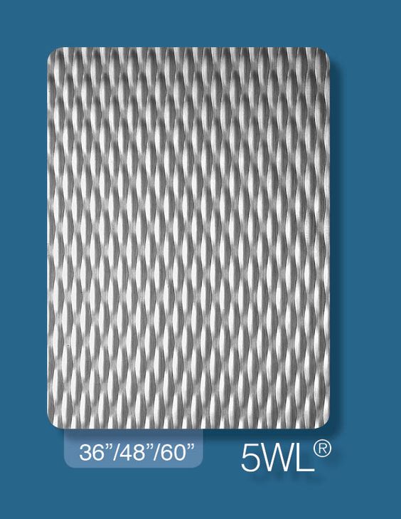 2WL 5WL 6WL Embossed Stainless Steel Plate