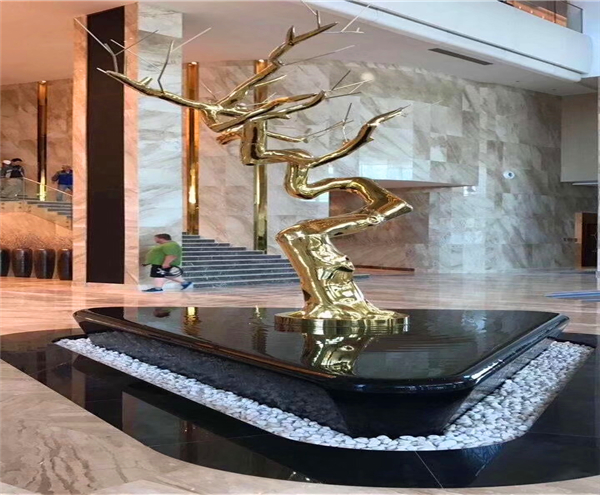 Hotel Lobby Decoration Stainless Steel Sculpture