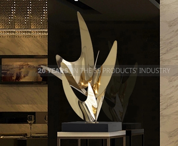 Hotel Lobby Decoration Stainless Steel Sculpture