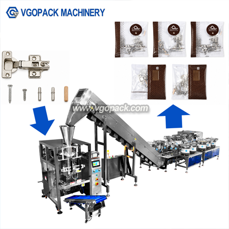 11 Vibration Bowls Counting Packing Machine with Collar Former and Inclined Bucket Conveyor-Hardware Parts (9)