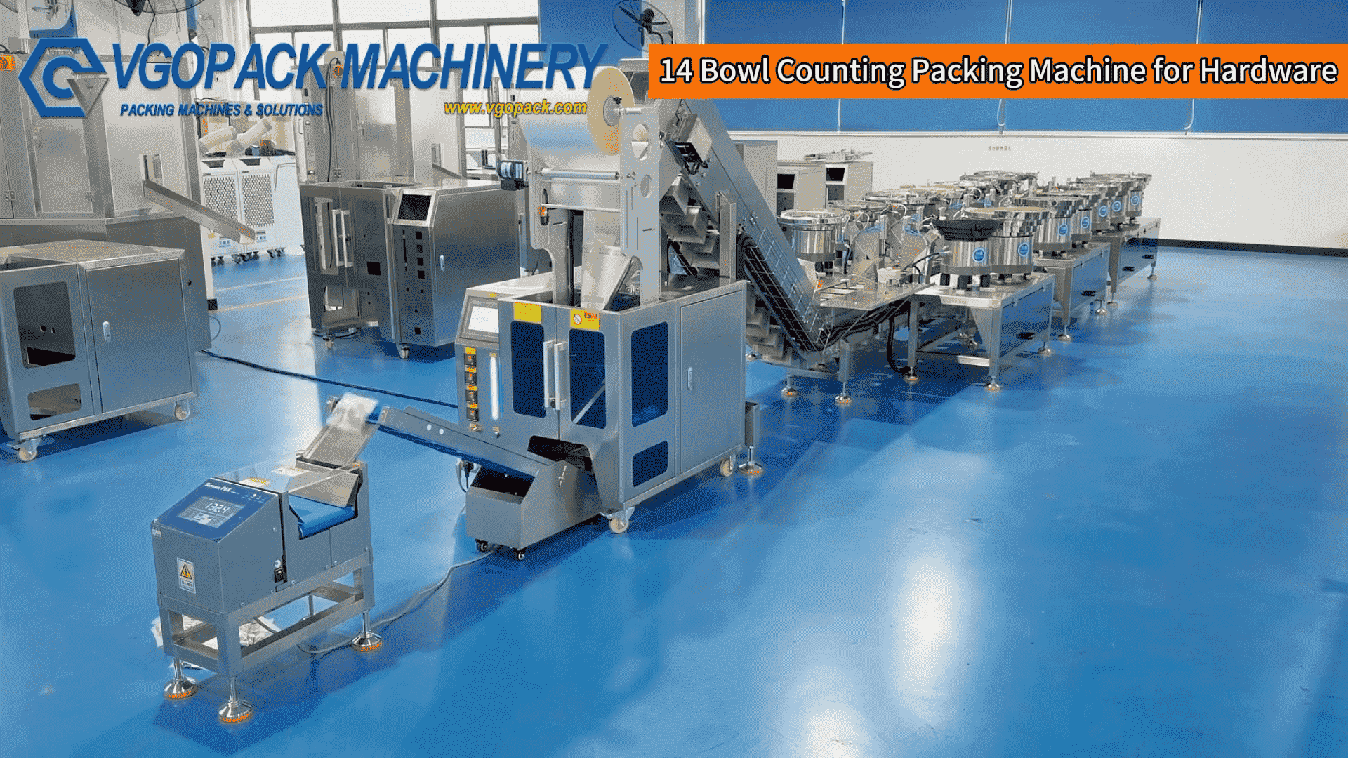 14 Bowl Hardware Kit Packing Machine | Automatic Counting & Back Seal Packaging