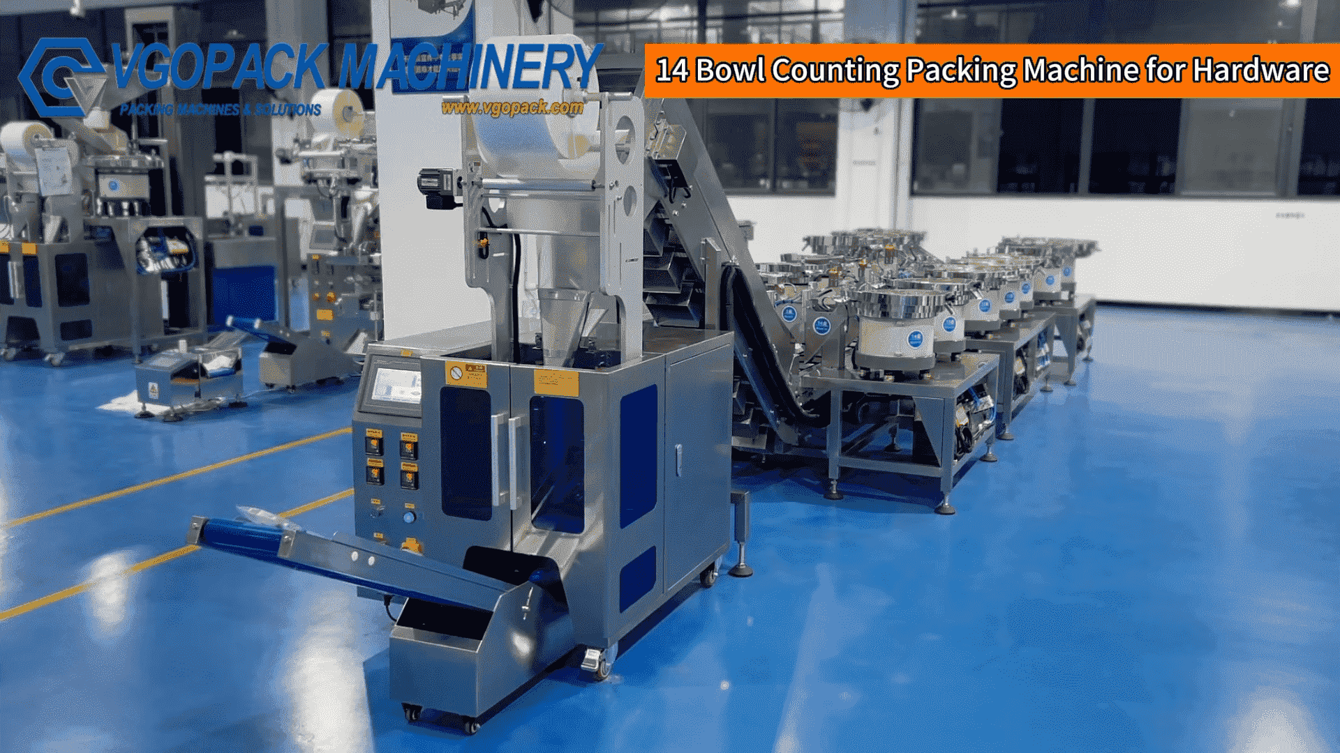 14 Bowl Hardware Kit Packing Machine | Automatic Multi-Parts Counting & Packaging