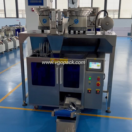 2 Bowls Premade Bag Counting Packing Machine-Compressed Candy (3)