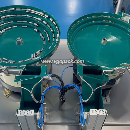 2 Bowls Premade Bag Counting Packing Machine with Manual Feeding Bucket Conveyor -Hardware Parts (1)