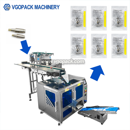 2 Bowls Premade Bag Counting Packing Machine with Manual Feeding Bucket Conveyor -Hardware Parts (7)