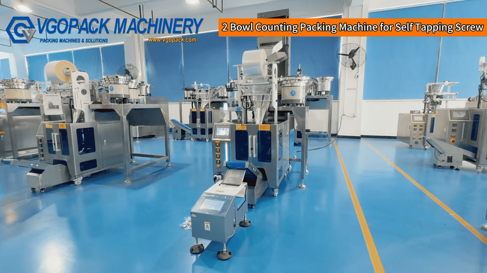 2 Bowls Self-Tapping Screw Packing Machine | Automatic Counting & Packing