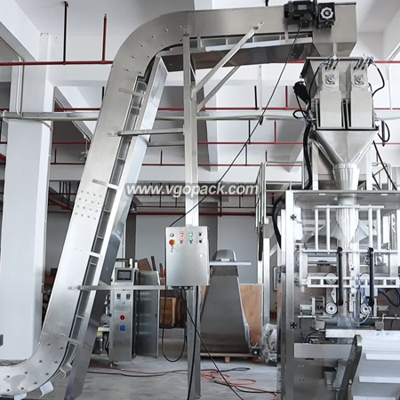 2 Heads Auger Weigher Weighing Packing Machine-Ice (1)