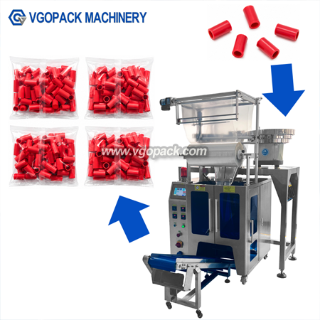 2 Vibration Bowls Automatic Counting Packing Machine for Plastic Tube