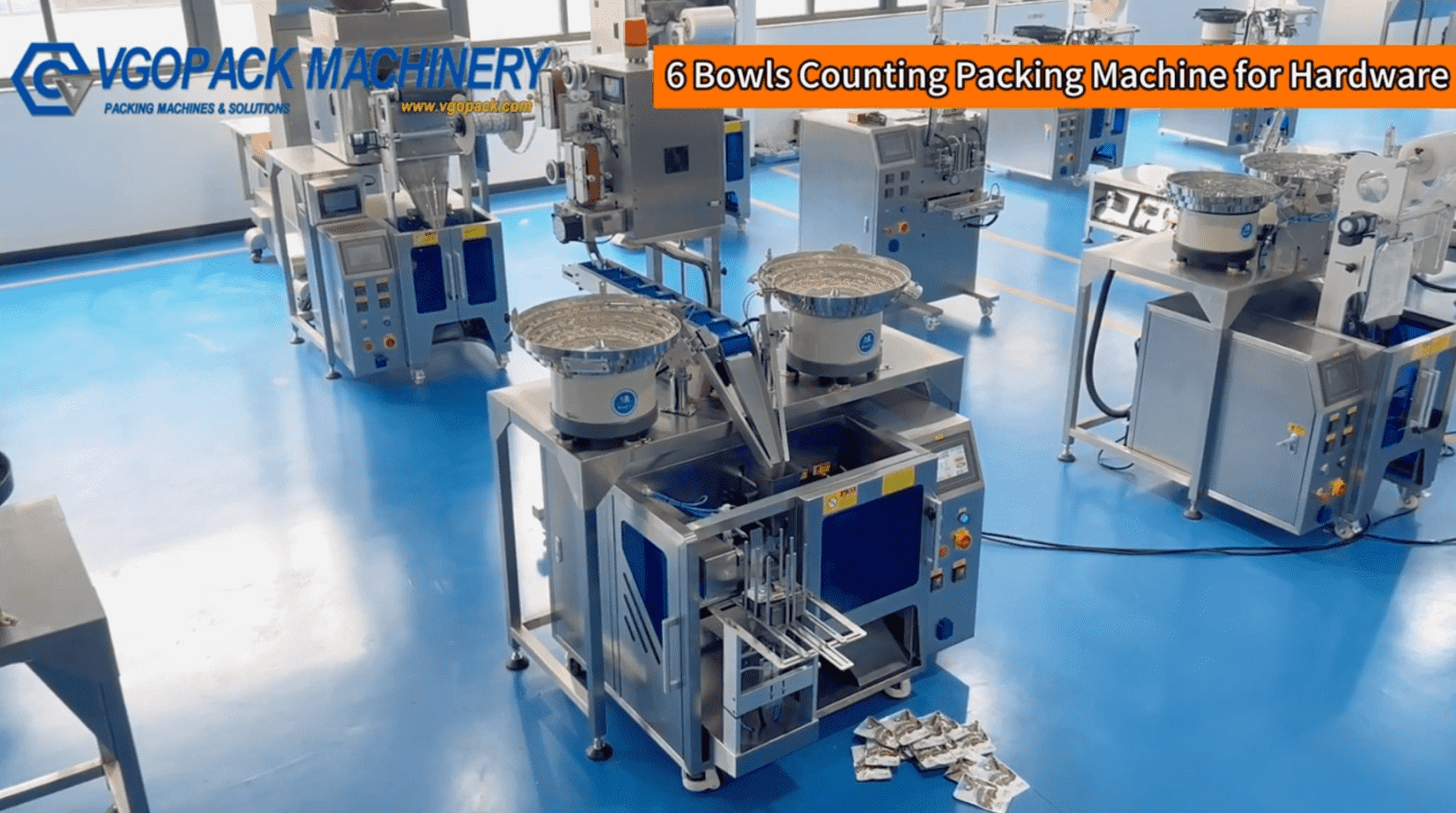 2 Vibration Bowls Counting Packing Machine for Capsule Premade Bag