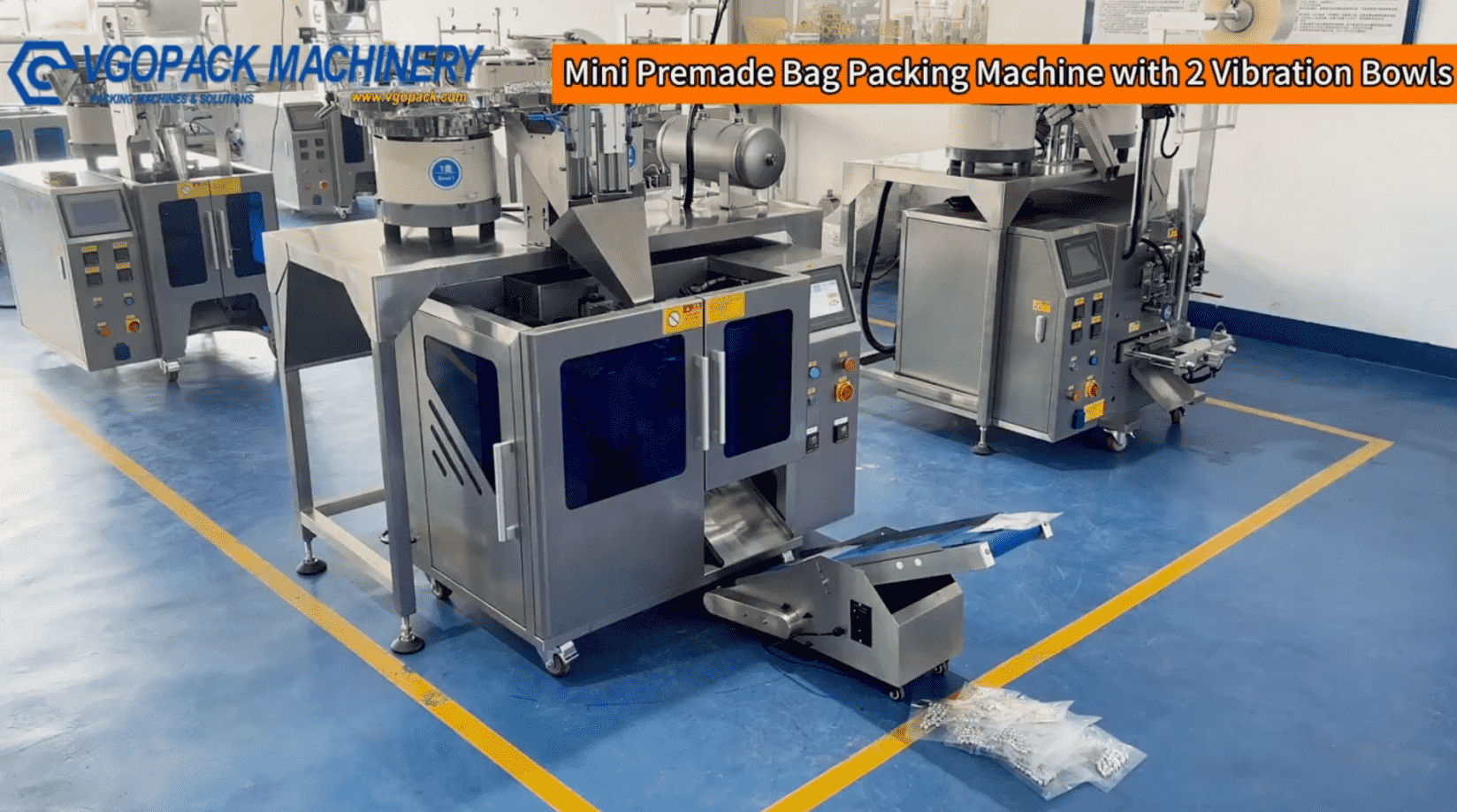 2 Vibration Bowls Counting Packing Machine for Hardware Pre-made Bag