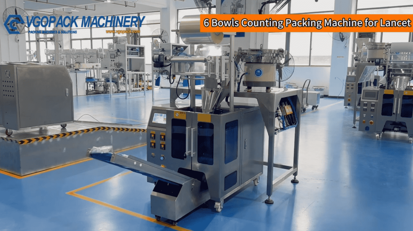 2 Vibration Bowls Lancet Counting Packing Machine