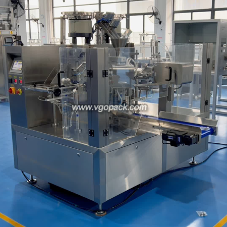 2 Vibration Counting Bowl & 8-Station Food Premade Bag Packing Machine-Snack (1)