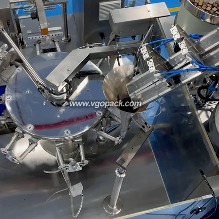 2 Vibration Counting Bowl & 8-Station Food Premade Bag Packing Machine-Snack (3)
