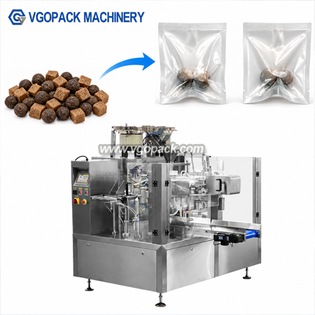 2 Vibration Counting Bowl & 8-Station Food Premade Bag Packing Machine-Snack (8)