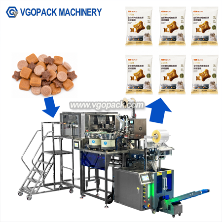 3 Bowl Counting & 6 Heads Weighing Packing Machine-Pet Food (10)