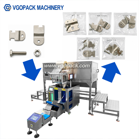 3 Vibration Bowls Automatic Counting Packing Machine with Noise Cover for Hardware Parts