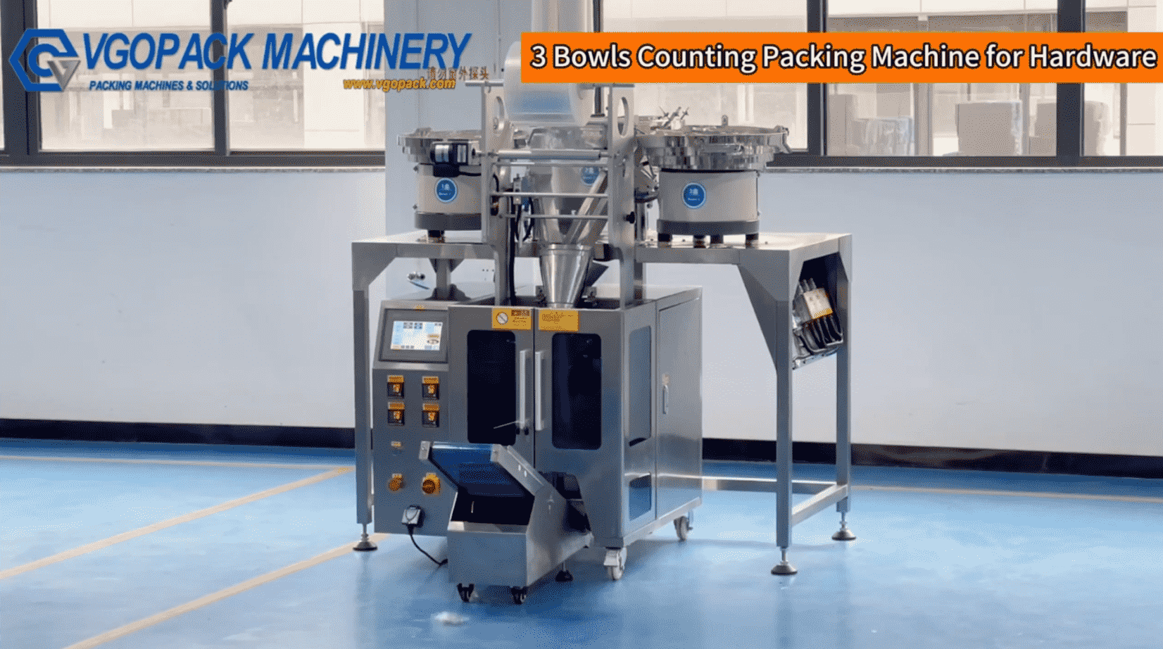 3 Vibration Bowls Counting Packing Machine for Hardware Kit